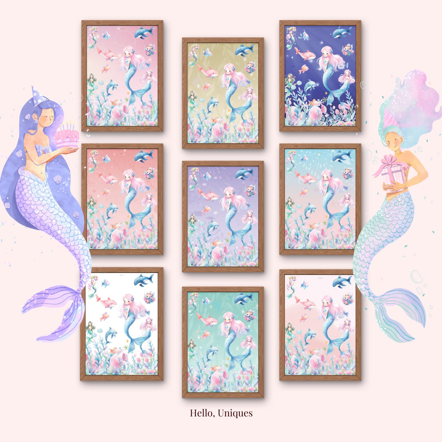 Mermaid - Digital Art Prints - Premium Printable from Hello, Uniques Planner - Shop now at Hello, Uniques Planner